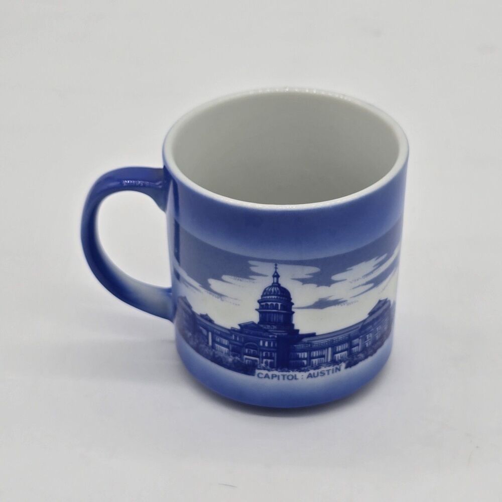 Vintage Texas Souvenir Coffee Mug The Alamo, Capitol Building, Tower of Americas - Picture 3 of 5
